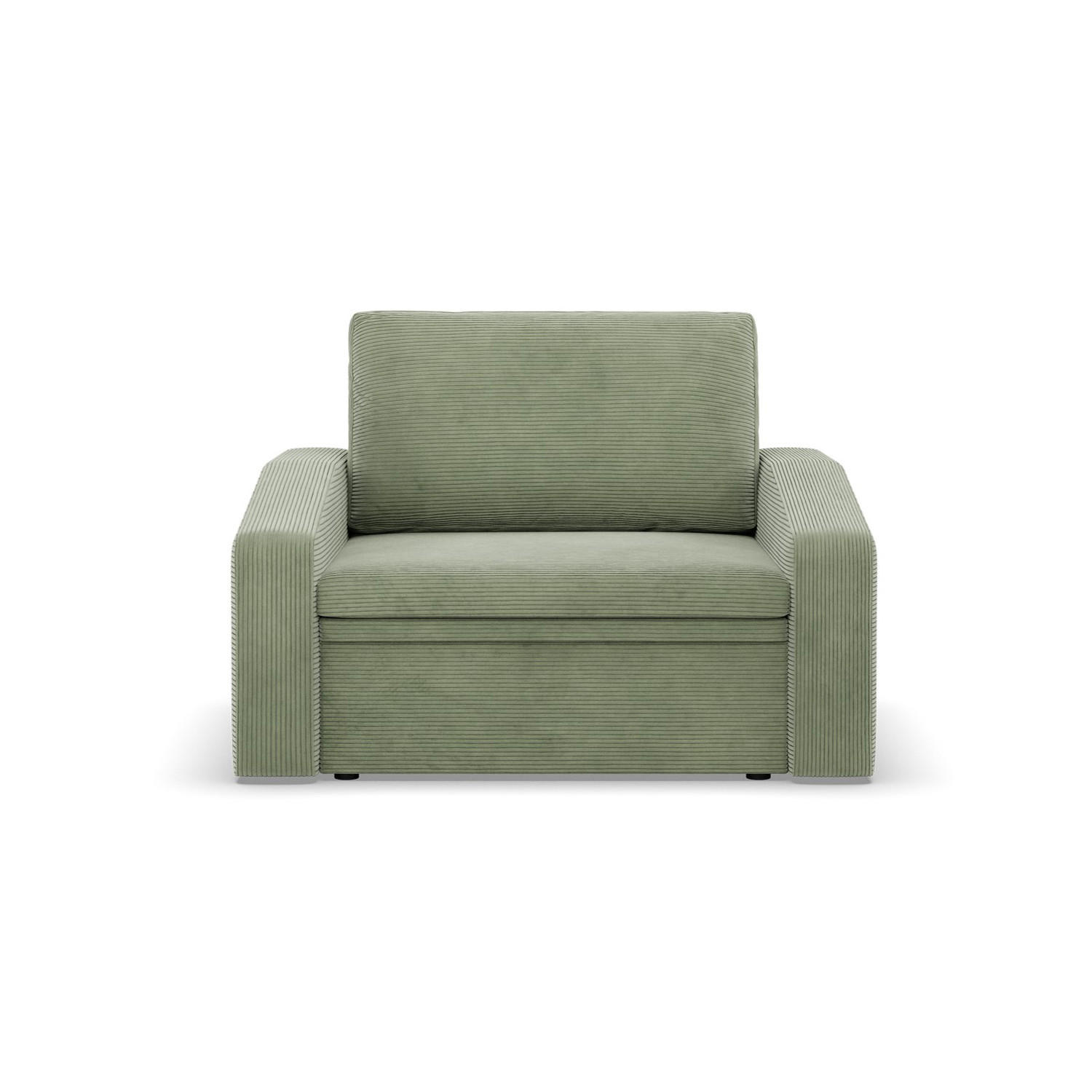 LOUNGESESSEL ORBIT, 90 CM, Cord - Grün - Grün, Textil (118/80/87cm)