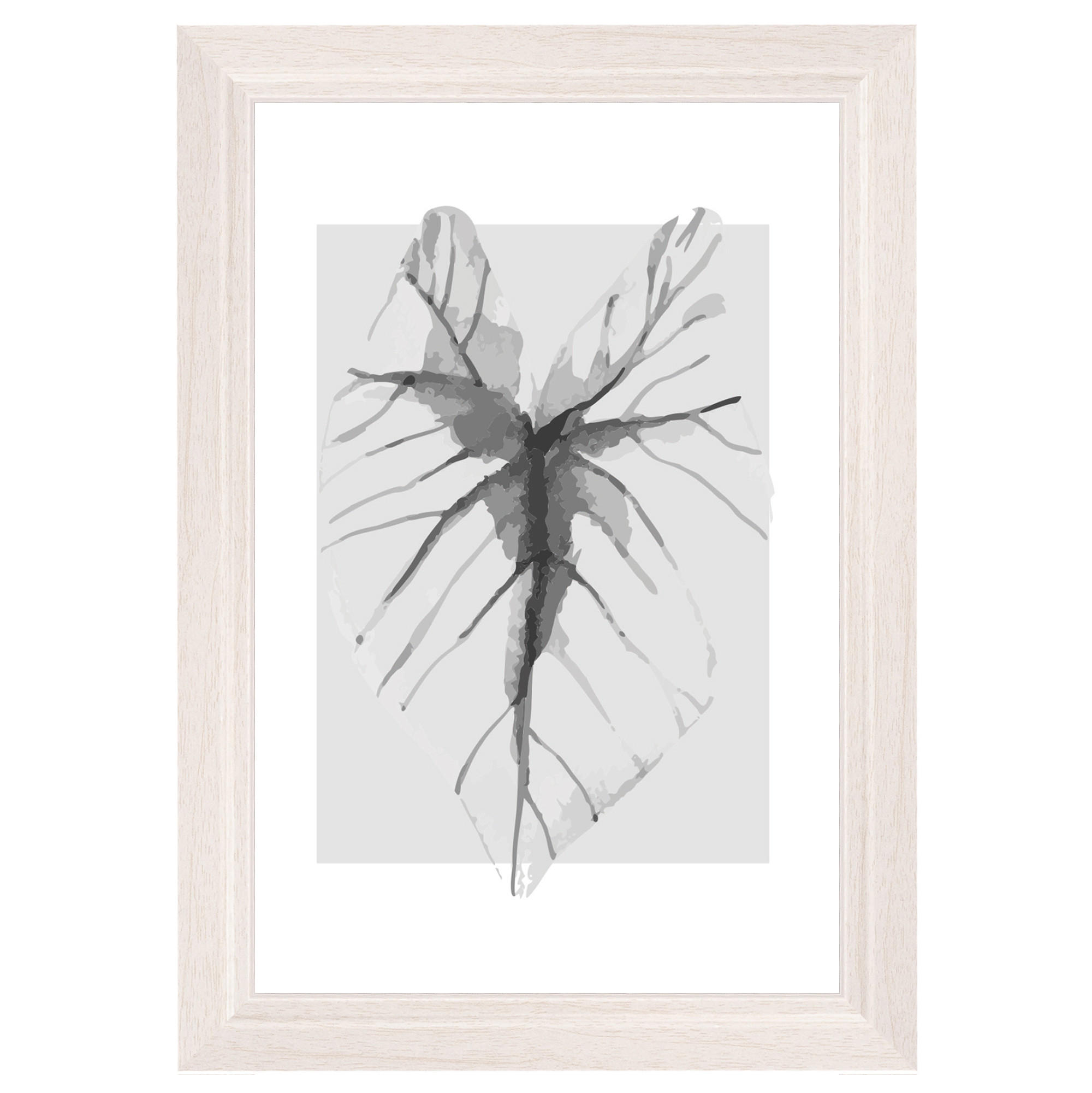 BILDERRAHMEN Ilo Holzrahmen 10x15 cm, WEISS, Blatt - Weiß, Holzwerkstoff (12/17/2cm) - walther design