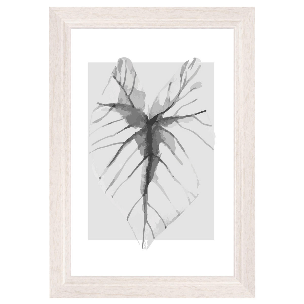 BILDERRAHMEN Ilo Holzrahmen 10x15 cm, WEISS, Blatt - Weiß, Holzwerkstoff (12/17/2cm) - walther design