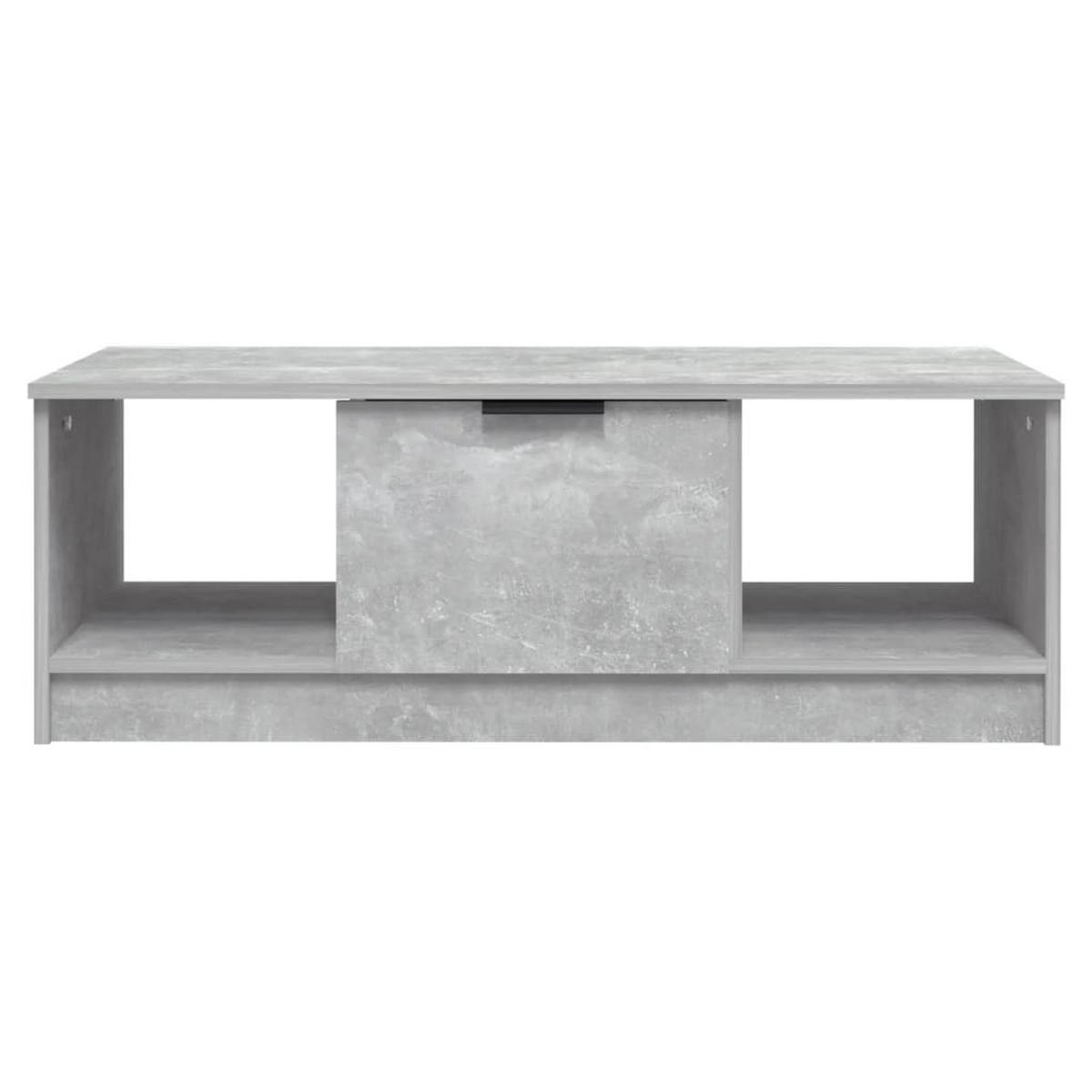 COUCHTISCH Betongrau 102x50x36 cm Holzwerkstoff - Grau, Holzwerkstoff (102/50/36cm) - furnicato