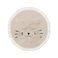 KINDERTEPPICH Momo Cream ø 120 cm rund - Creme, Textil (120/120cm) - Lytte