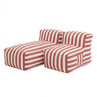 GARTENLOUNGE-SET SOFT SET 1 Orange - Orange, Textil - Muffo