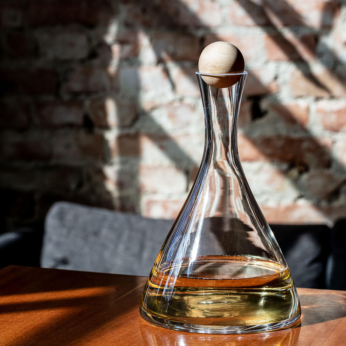 WEINDEKANTER WINE CONNOISSEUR, 1000 ML, HANDGEFERTIGT - Transparent, Glas (1L) - Krosno Glass