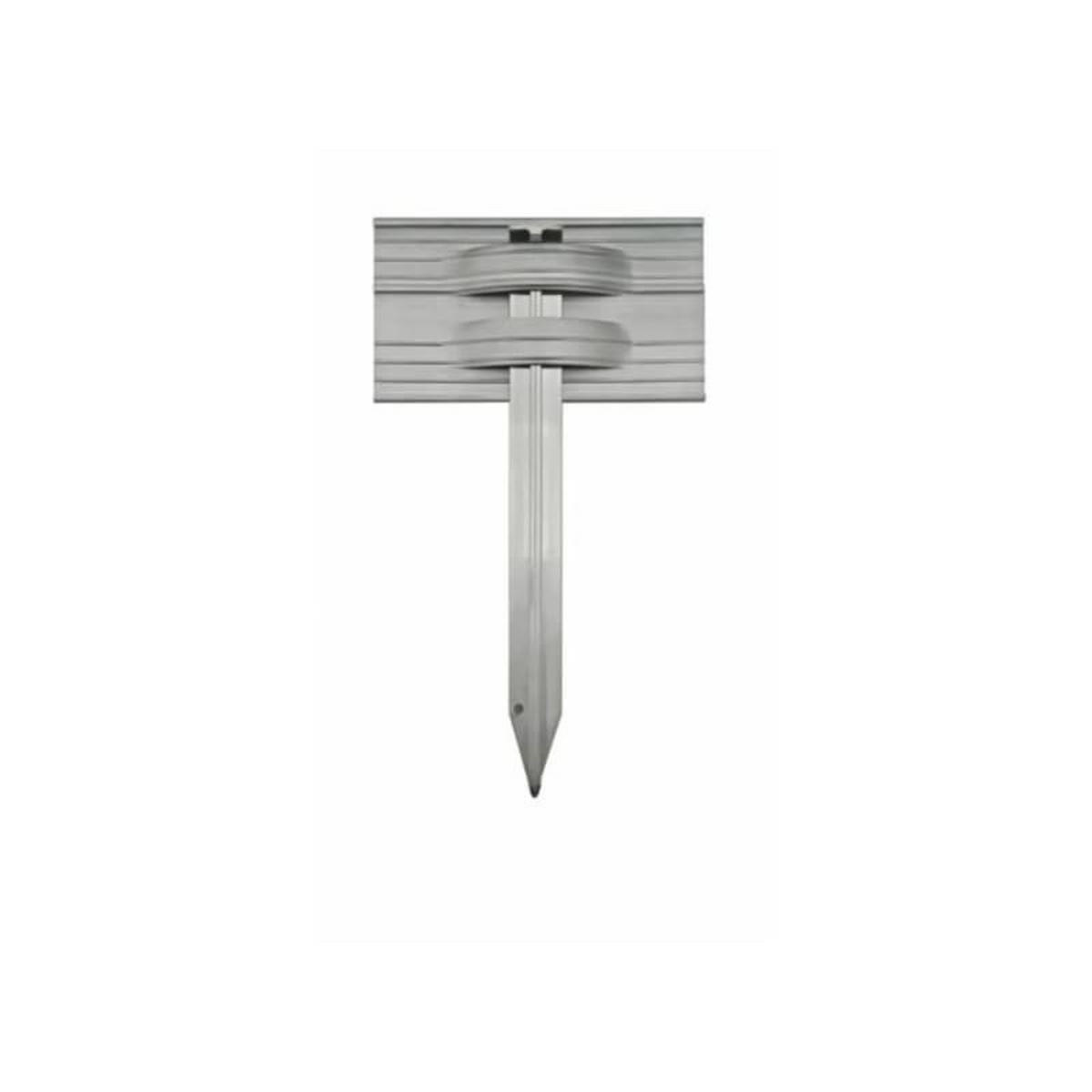 RASENKANTEN Erdanker Set, für Alu-Rasenkanten, stabil - Alufarben, Metall (3/18/30cm) - Green-Split