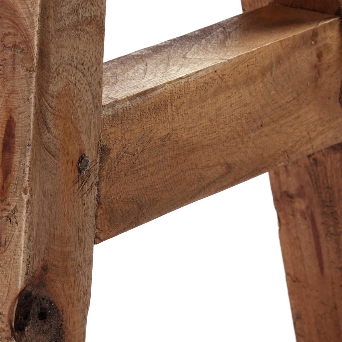 HOCKER Rustico Massivholz naturfarben - Naturfarben, Holz (50/52/24cm) - DESIGN DELIGHTS