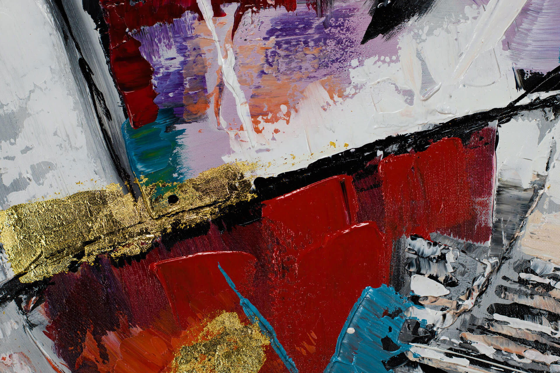 ACRYLBILD HANDGEMALT 80/120 cm - Multicolor/Grau, Holz/Textil (2.12/120cm) - KUNSTLOFT