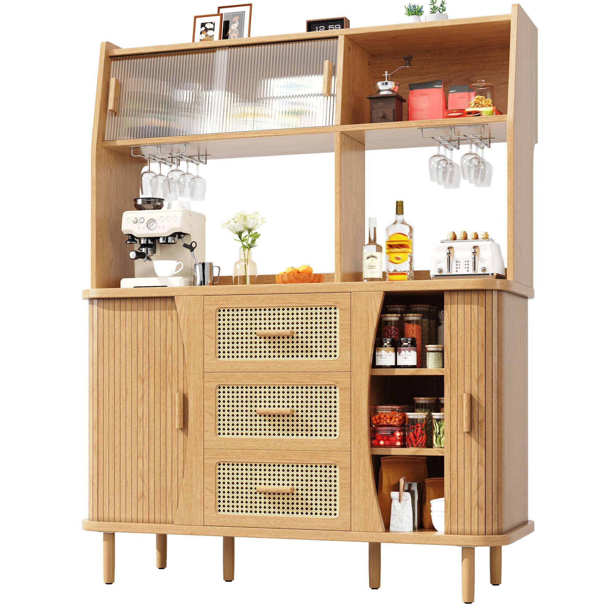 Ivmeu Buffetschrank Eiche 140x174.5x40.5 cm