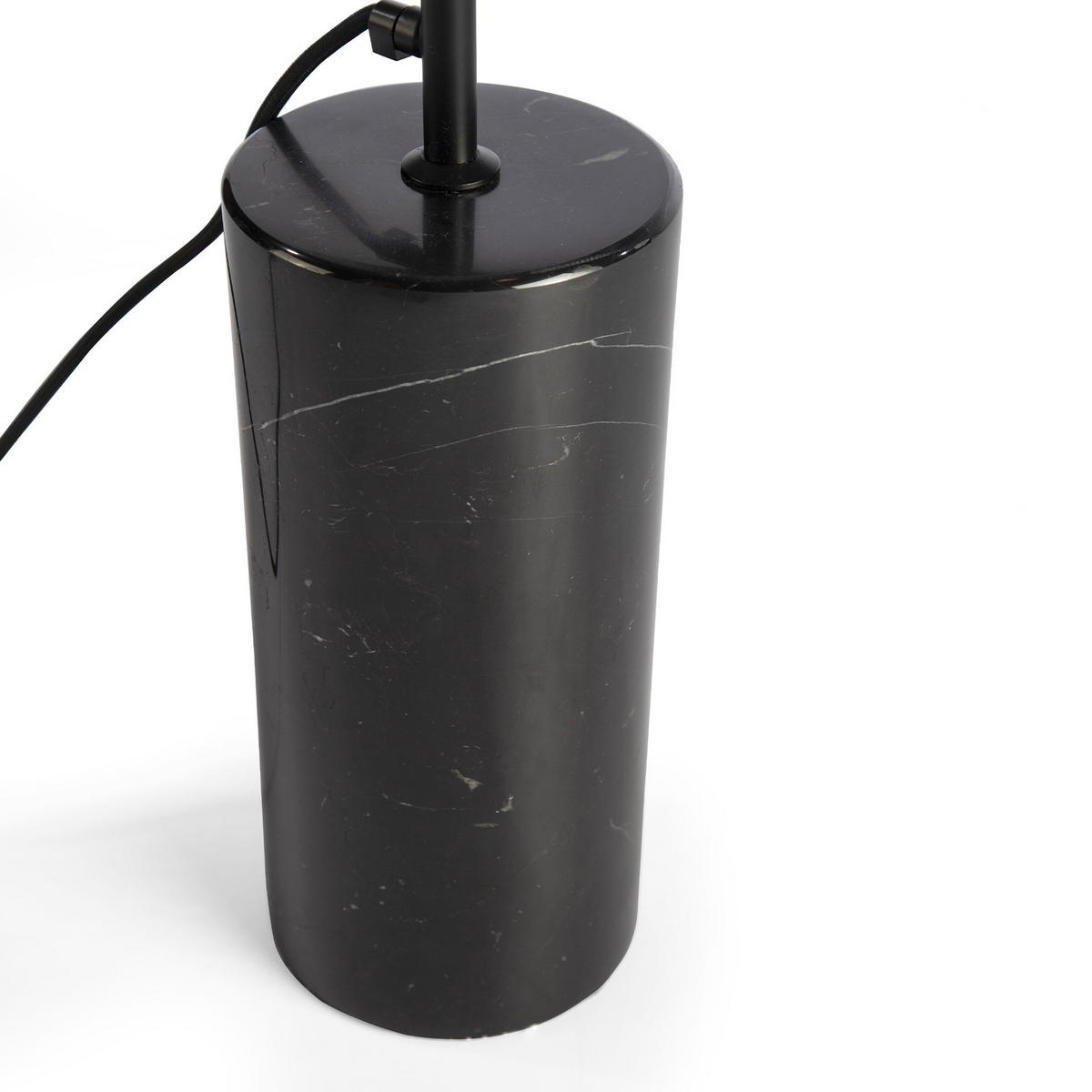 STELEUCHTE Stehleuchte aus schwarzem Marmor und schwarzem Stahl 62/15/147 cm - Schwarz, Metall (15/62/147cm) - ANGEL CERDA