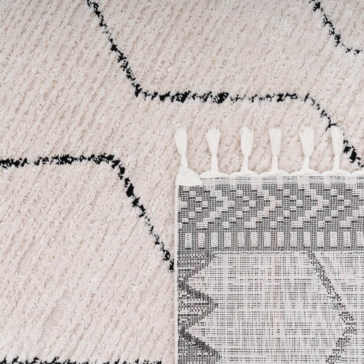 KURZFLORTEPPICH 80/150 cm Epperson 943 - Schwarz, Textil (80/150cm) - Paco Home