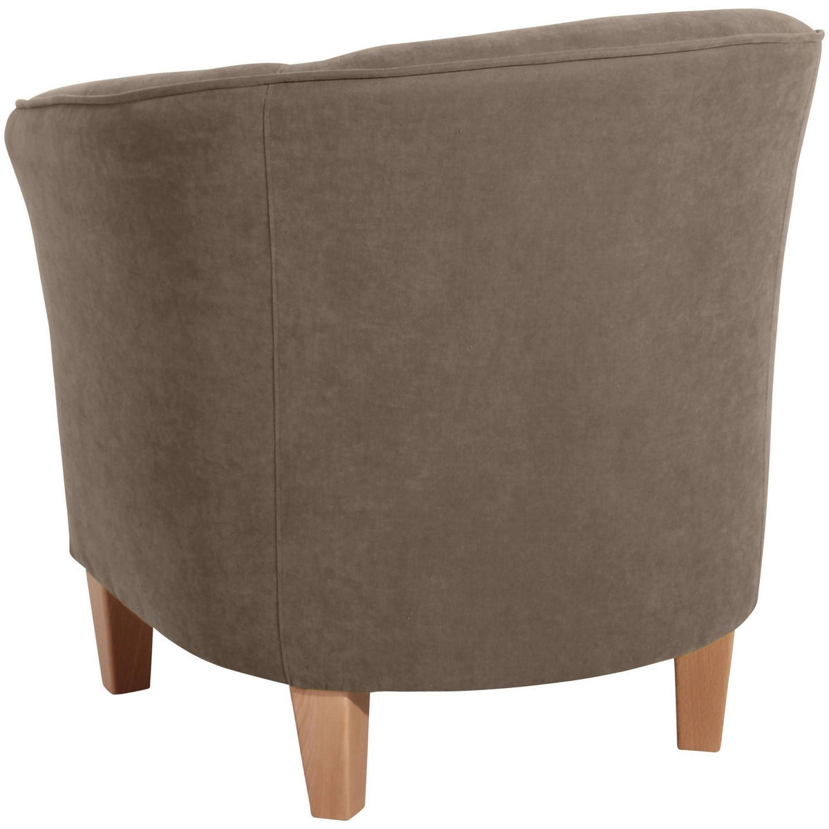 SESSEL Karine Bezug Velourstoff Buche natur / sahara - Sahara, Kunststoff (70/74/70cm) - 58aufmkessel