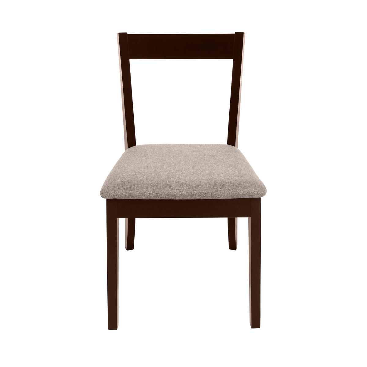 STUHL Moden mit wengefarbenen Holzbeinen, Polsterstuhl, Beige - Wengefarben/Beige, Holz (45/84/45cm) - Beautysofa