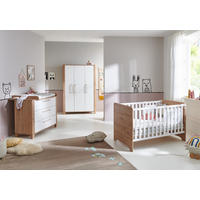 BABYZIMMER SET Marlon 3-tlg. - Weiß/Eiche Artisan, Holz/Holzwerkstoff (1/1/1cm) - arthur berndt