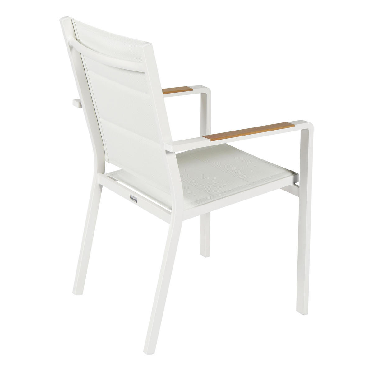 GARTENSTUHL 2-tlg., Weiß - Weiß, Textil (56/90/55.5cm) - Oviala
