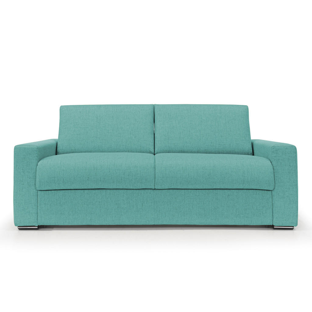 Thumbnail - Divani.store Schlafsofa, Grün, Textil, 4-Sitzer, Rechteckig, 200x93x96 cm, Wohnzimmer, Sofas & Couches, Schlafsofas