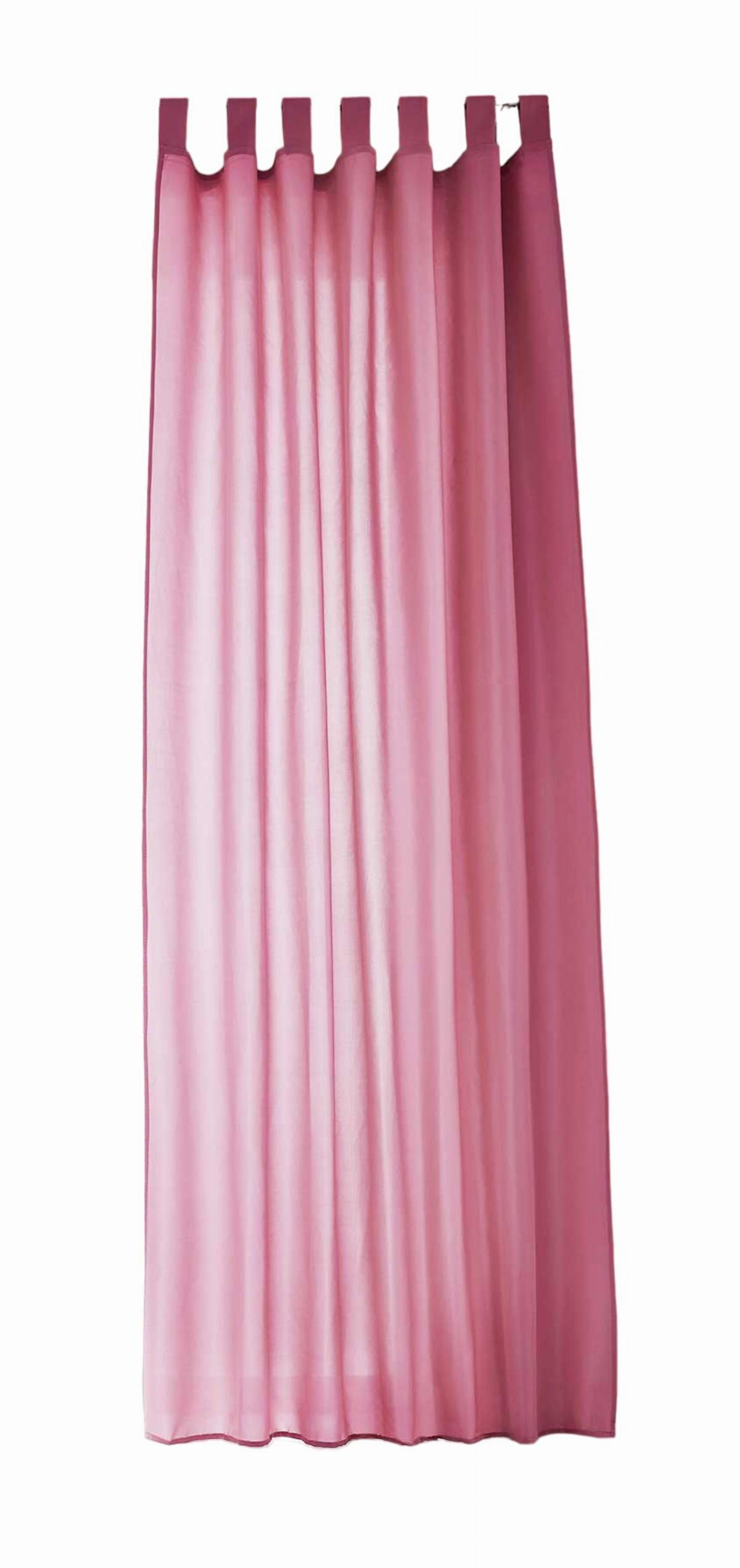 VORHANG POTSDAM HxB 245x140 cm Pink - Pink, Textil (140/245cm) - Gardinenbox