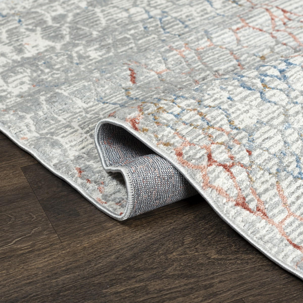KOBEREC béžový grafitový krémový - 200 x 300 cm - šedá, textil (200/300cm) - Mazovia