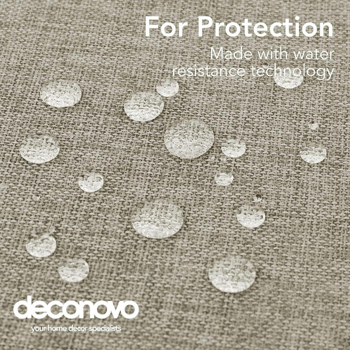 TISCHDECKE Leinenoptik 200 x 137 cm - Taupe, Textil (200/137/1cm)