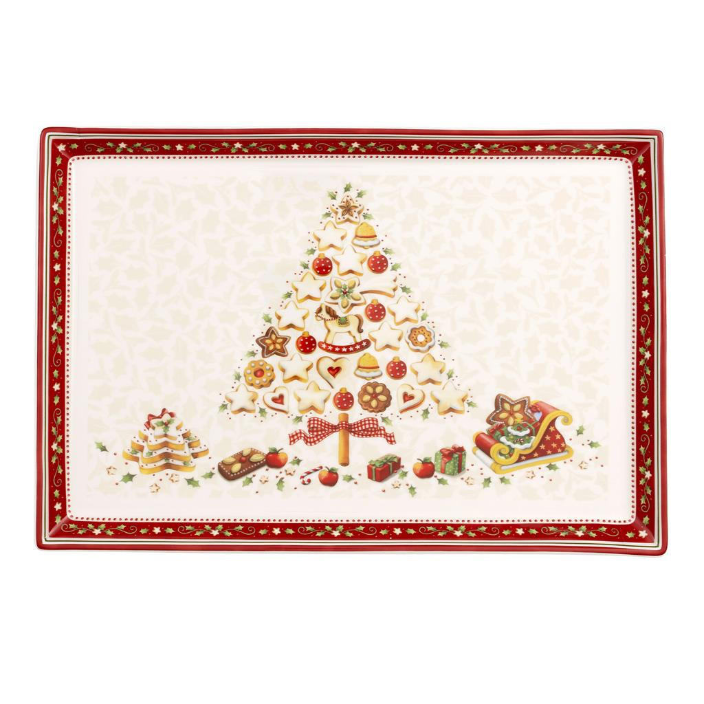 Villeroy & Boch Gebäckplatte Mehrfarbig 27.5x2.8x40 cm