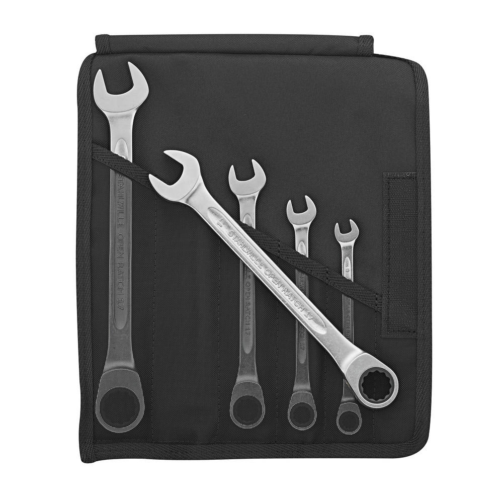 RING-RATSCHENSCHLÜSSEL Satz 5-tlg. Open-Ratch 17F/5 - Multicolor, Kunststoff (285/70/30cm) - Stahlwille