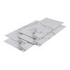 DUSCHRÜCKWAND-SET 8 TLG. Bladel - Schwarz/Weiß, Kunststoff (60/120/0.3cm) - [neu.haus]