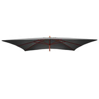 ERSATZ-BEZUG FÜR SCHIRM I Anthrazit - Anthrazit, Textil (290/190cm) - MCW