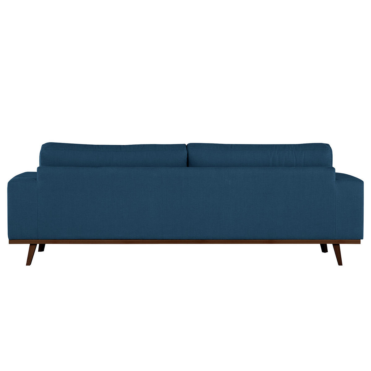 3-SITZER SOFA - Blau/Buchefarben, Holz/Buchenholz (237/81/88cm) - home24