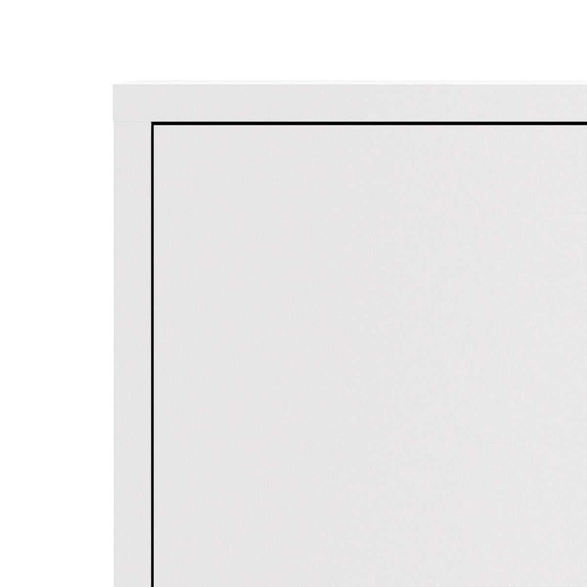 BÜRO-AUFBEWAHRUNG, Prisme, Weiß, Spanplatte foliert, 89 x 40 x 113 cm - Weiß, Holzwerkstoff (89/113/40cm) - ebuy24