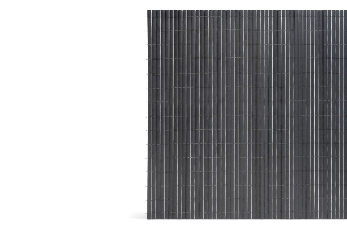 PVC Sichtschutzmatte VISO doppelseitig 8m x 1,5m Anthrazitgrau - Anthrazit, Metall (800/150cm) - Casanoov