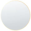 WANDSPIEGEL rund 80/80 cm Gold Annemasse - Goldfarben, Glas (80/3/80cm) - Beliani