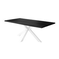 ESSTISCH JULIUS SPIDER - Nussbaumfarben, Holz (100/220/77cm) - SAM