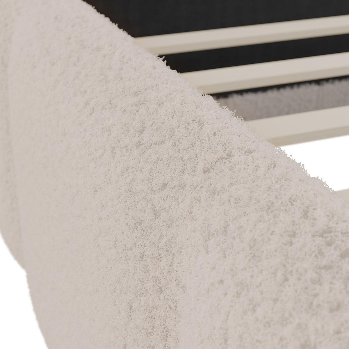 POLSTERBETT Florenz beige 180x200 cm mit Matratze - Beige, Holz (180/200cm) - Juskys