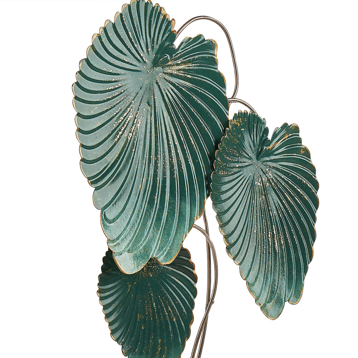 DEKOFIGUR Blau Sodium - Blau/Goldfarben, Metall (26/44/8cm) - Beliani