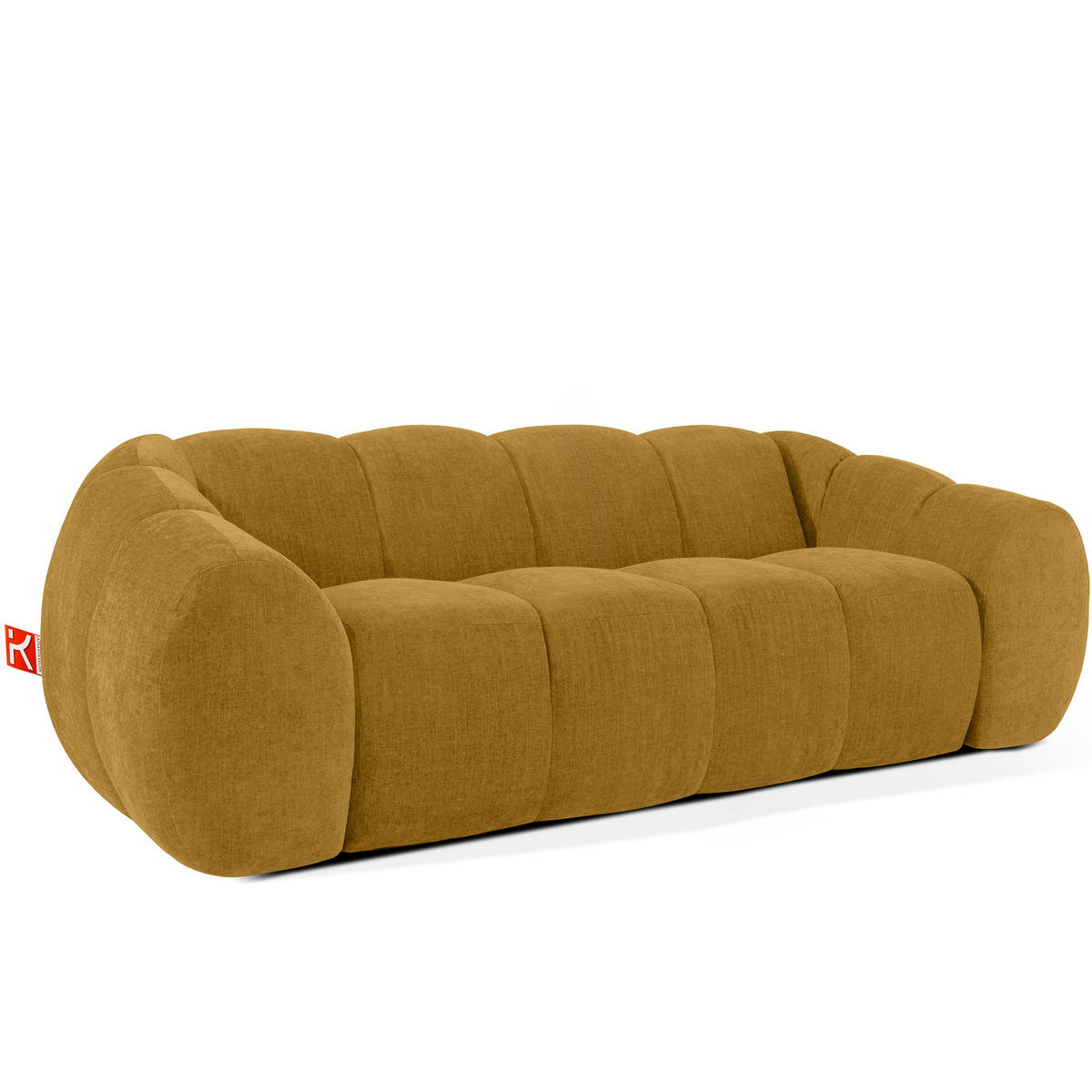 3-SITZER SOFA FLAVA, Honigfarben - Honig, Holz/Holzwerkstoff (240/76/100cm) - KONSIMO®
