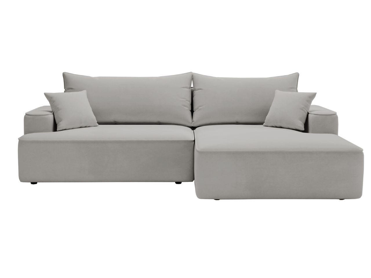 ECKSOFA California Hellgrau Rechts - Hellgrau, Holz/Textil (270/165cm) - Graingold