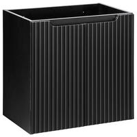 WASCHBECKENSCHRANK Newport-56 - Schwarz, Holzwerkstoff (60/57/39cm) - Lomado