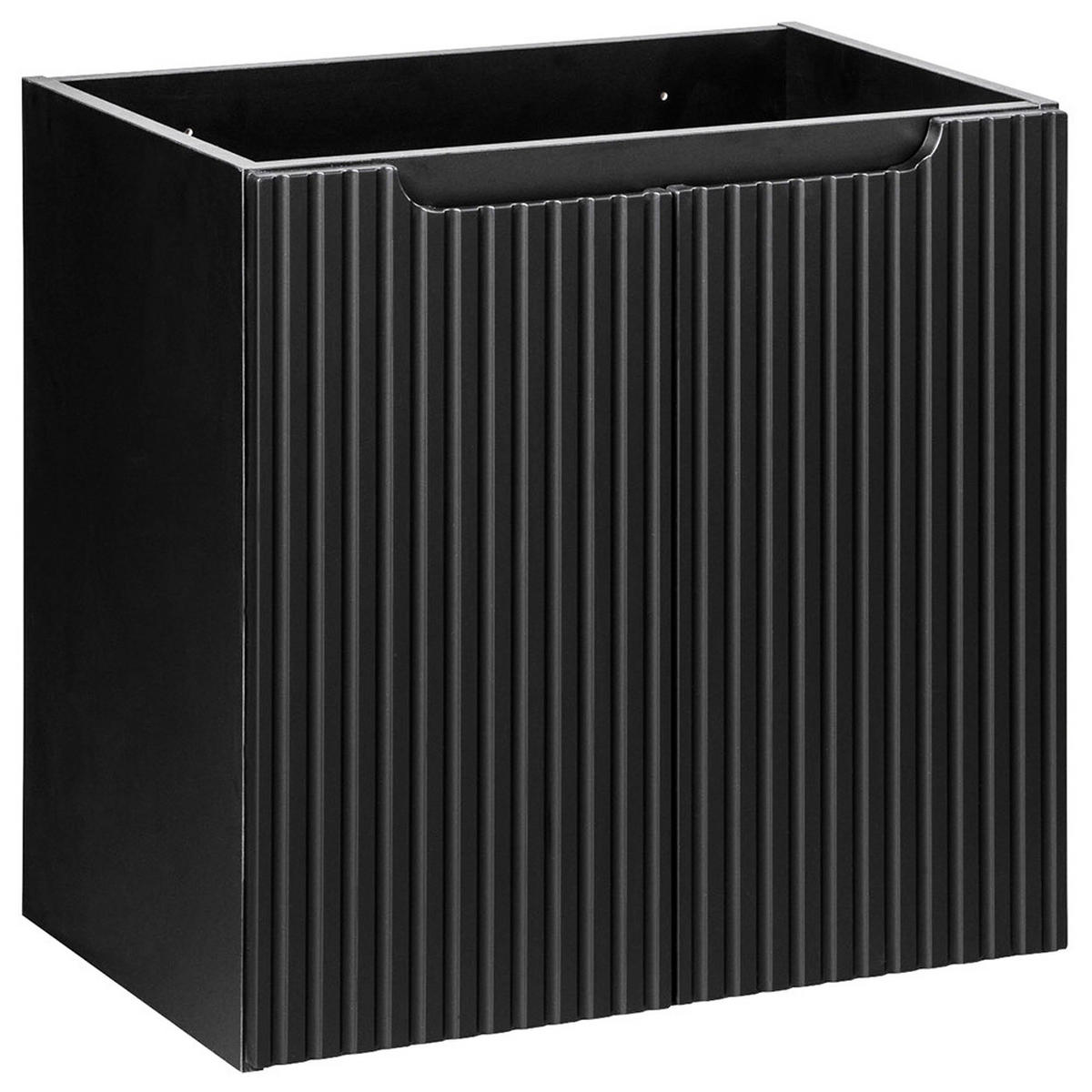 WASCHTISCH Newport-56 - Schwarz, Holzwerkstoff (60/71/40cm) - Lomado