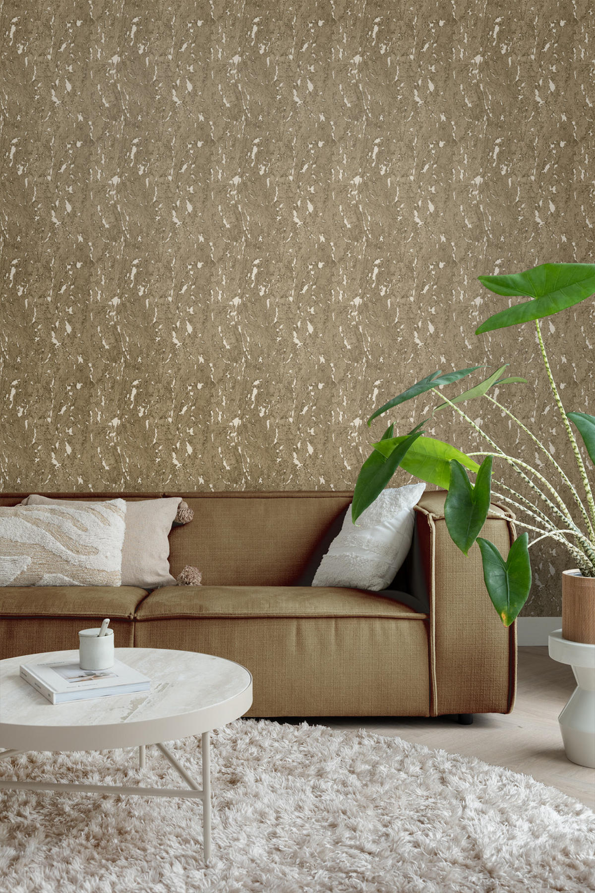 TAPETE Kork 50 x 900 cm - Braun, Papier (50/900cm) - ESTAhome