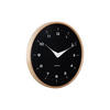 WANDUHR Osado Dome hout Ø30 cm - Schwarz, Holz (30/30/4.3cm) - Karlsson