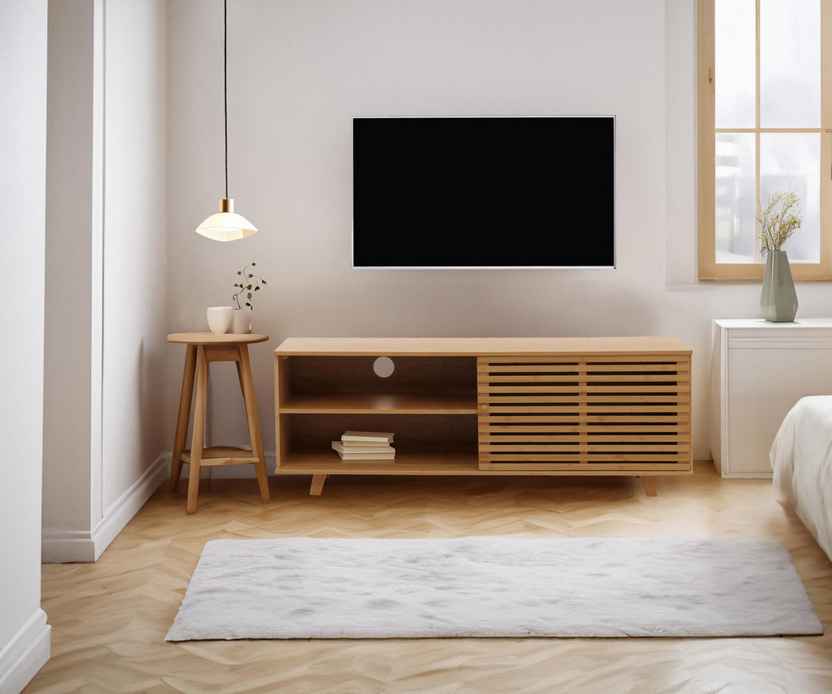 TV-RACK hnedý - hnedá, drevo (140/50/40cm) - MCW