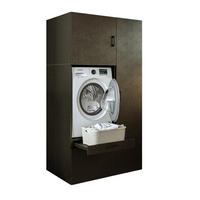 WASCHMASCHINENSCHRANK Serie 2 112cm Breit, 205cm Hoch - Schwarz, Holzwerkstoff (112/205/67cm)