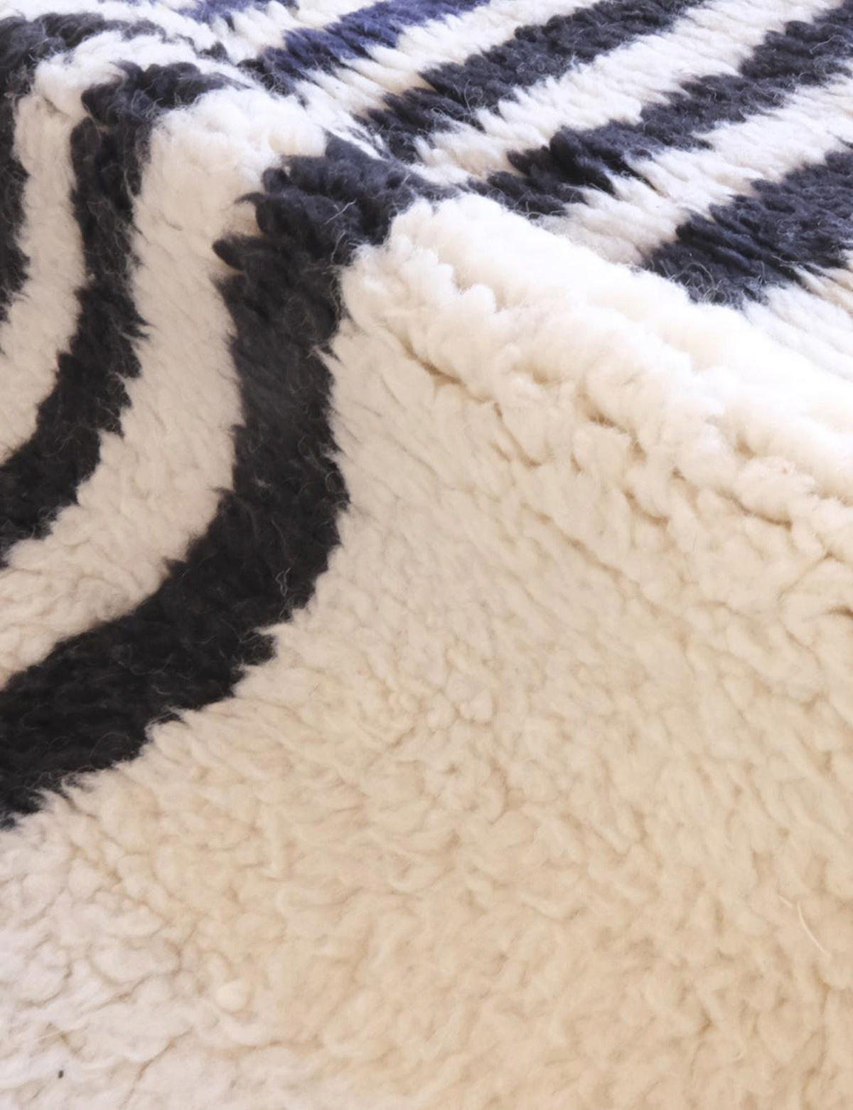BERBERTEPPICH modern Wolle 175x 268 cm - Schwarz, Naturmaterialien (175/268cm) - AFK Living