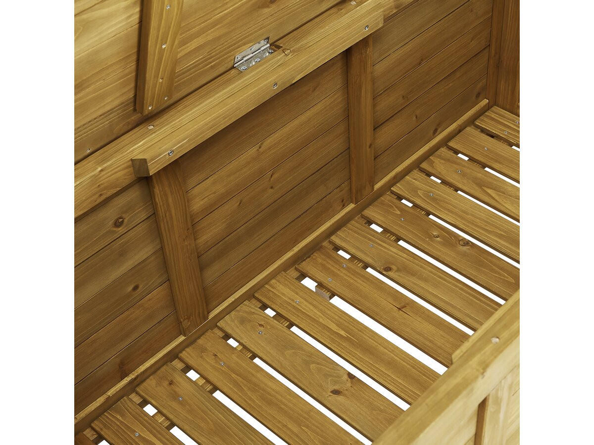 GARTENSCHRANK - GARTENTRUHE gana Braun - Braun, Holz (60/54/125cm) - Habitat Garten