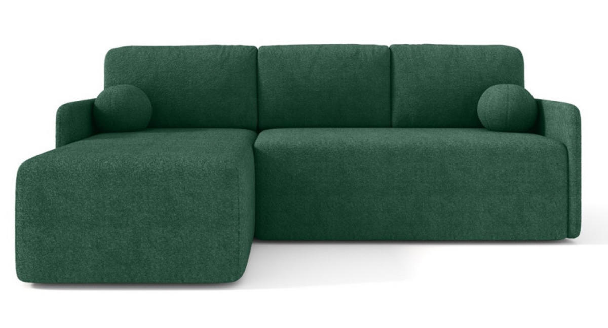 ECKSOFA Grün BLUMEN Boucle Universal - Grün, Textil (212/142cm) - Sepro Meble