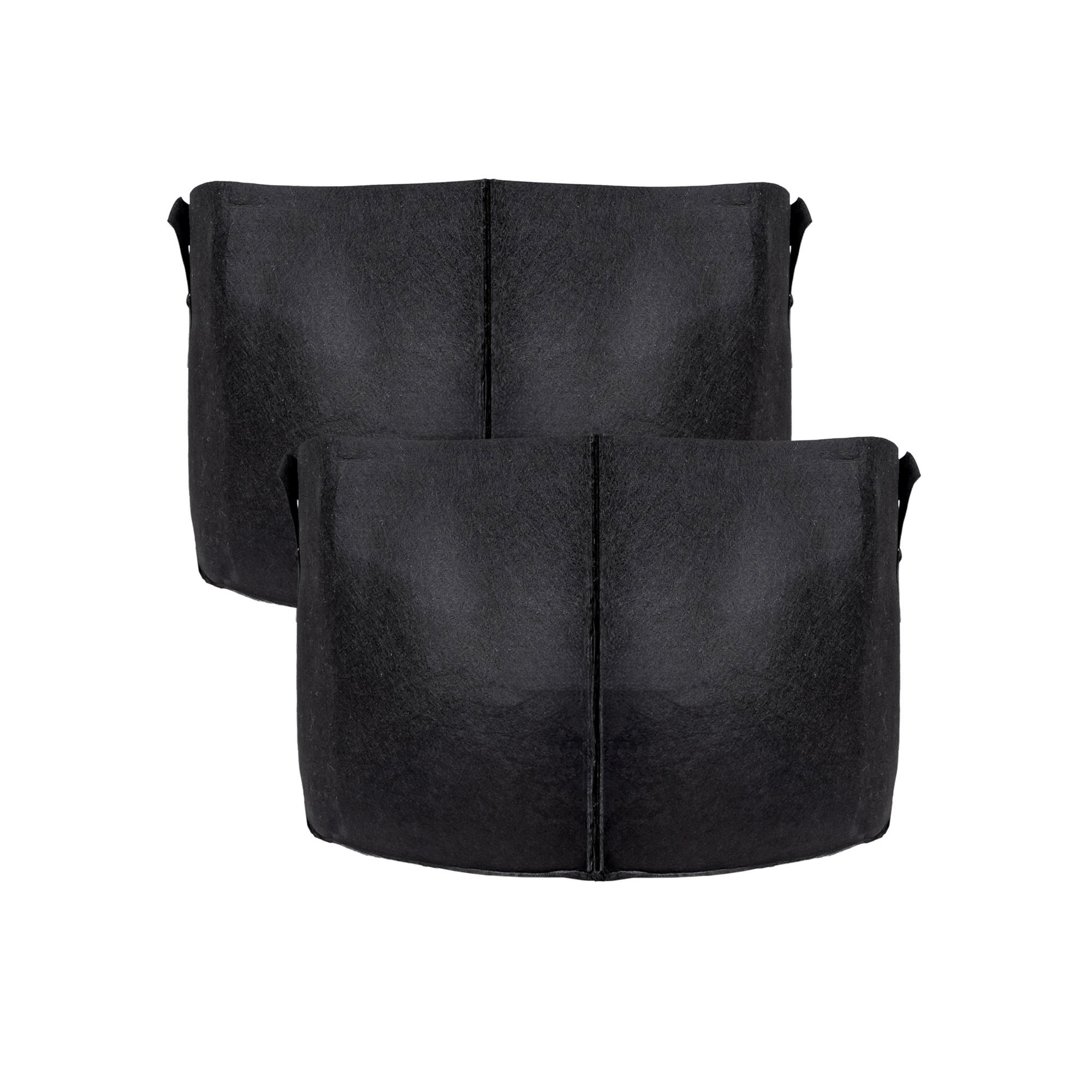 PFLANZSACK Vliesstoff 40/30 cm (2-tlg. Set) - Schwarz, Textil (30cm) - Intirilife
