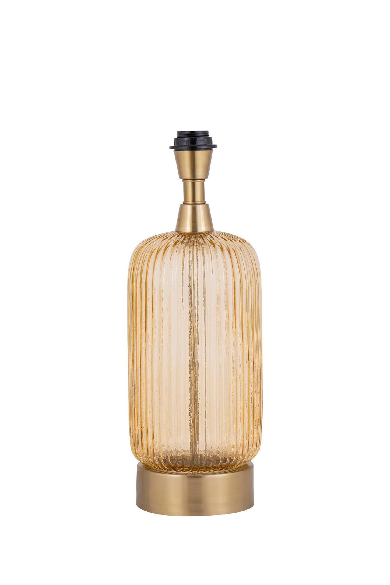 TISCHLAMPE Juliet Gold 17/17/42cm - Goldfarben, Glas (17/17/42cm) - PTMD Collection