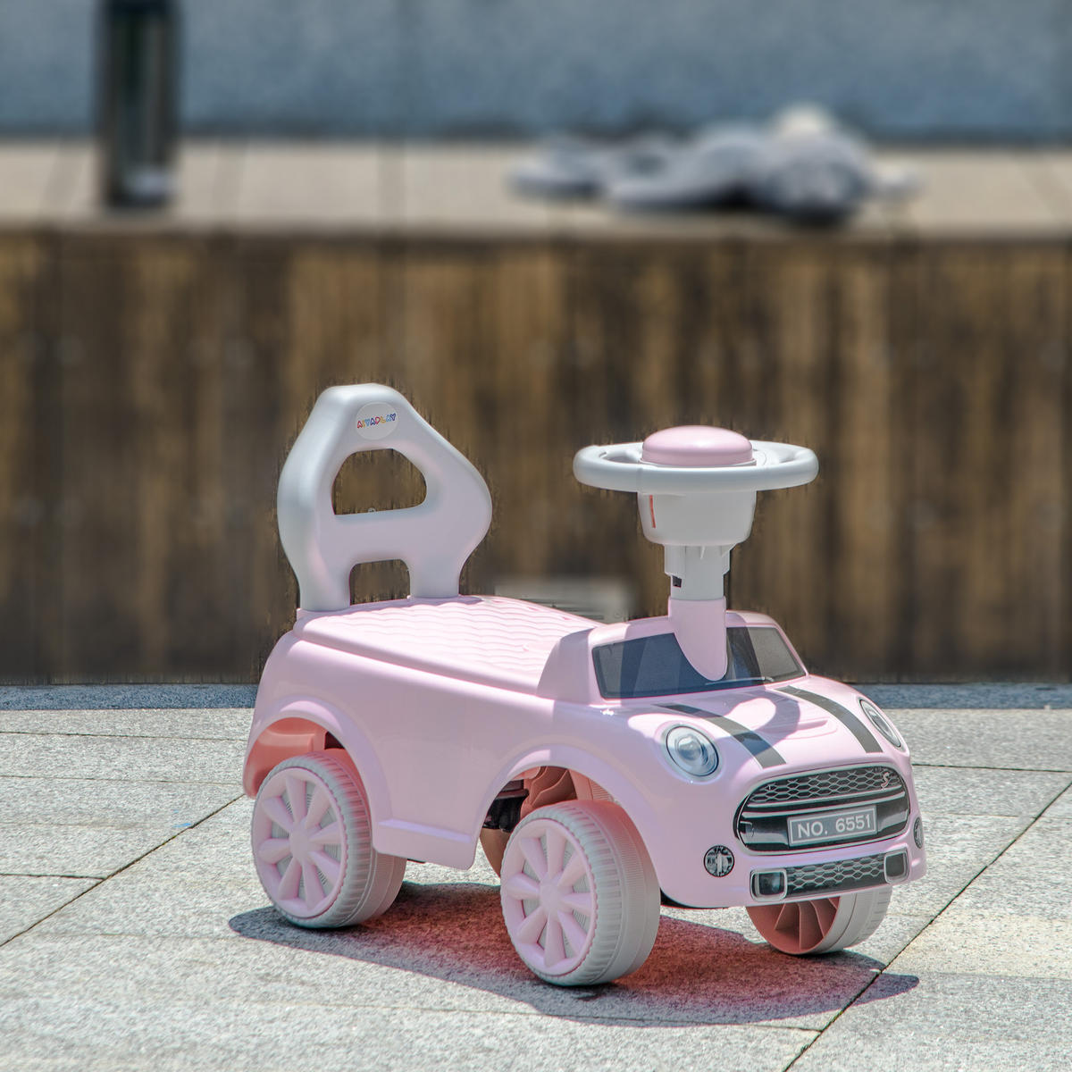 RUTSCHAUTO - Rosa, Kunststoff (53/25/35cm) - AIYAPLAY