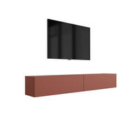 TV-SCHRANK : Ziegelrot, 200 (2 x 100) x 34 x 32 cm - Rot, Holzwerkstoff (200/34/32cm) - 3XE LIVING