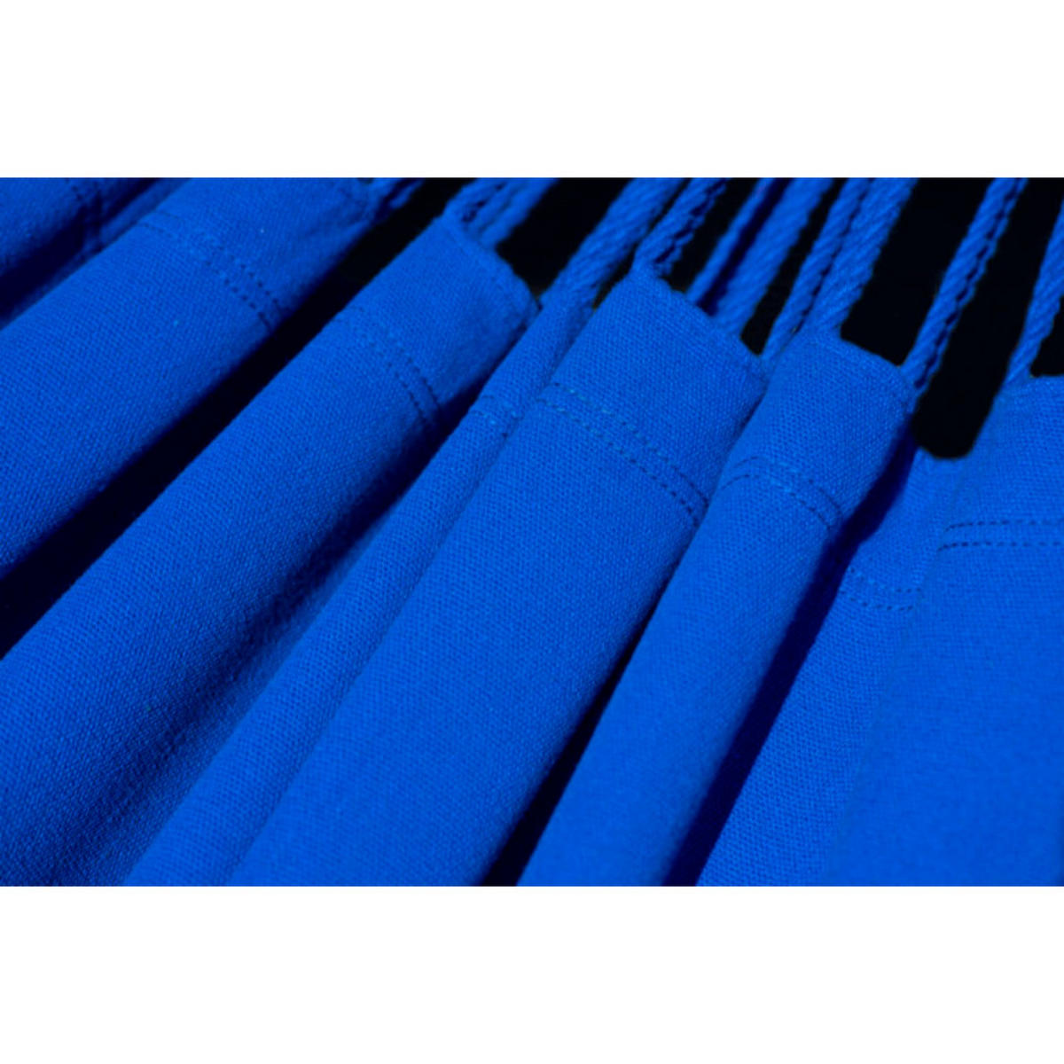 HÄNGEMATTE mit Gestell, 2 Personen, XXL, Tytan Rahmen bis 350 kg, Metall, Merida Blau, einfache Montage - Blau, Metall (370/130/120cm) - Potenza