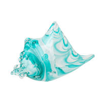 BRIEFBESCHWERER SEASHELL - Blau, Glas (10.5/13/22cm) - J-Line