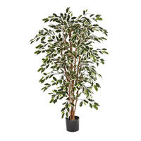 KUNSTBAUM Künstlicher Chinesischer Ficus - Ivan 150 cm - Multicolor, Kunststoff (150cm) - aplanta
